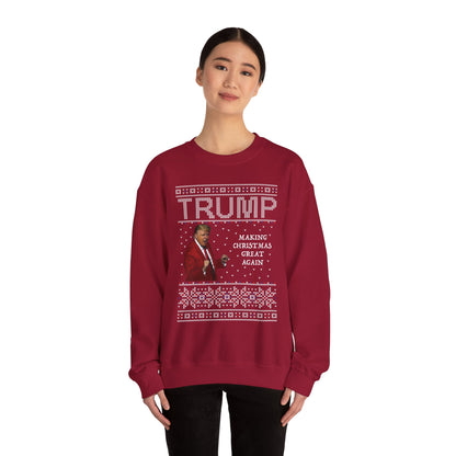 Trump President Christmas Sweatshirt