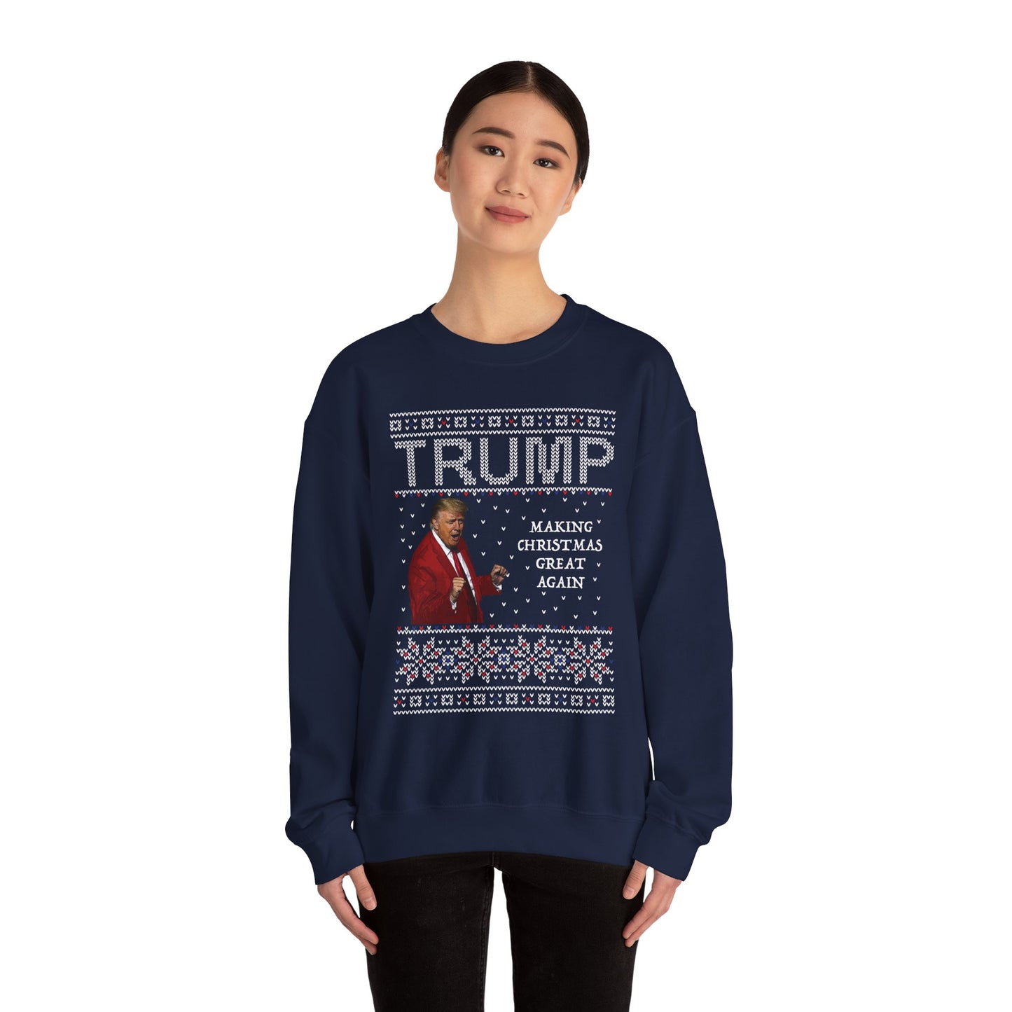 Trump President Christmas Sweatshirt